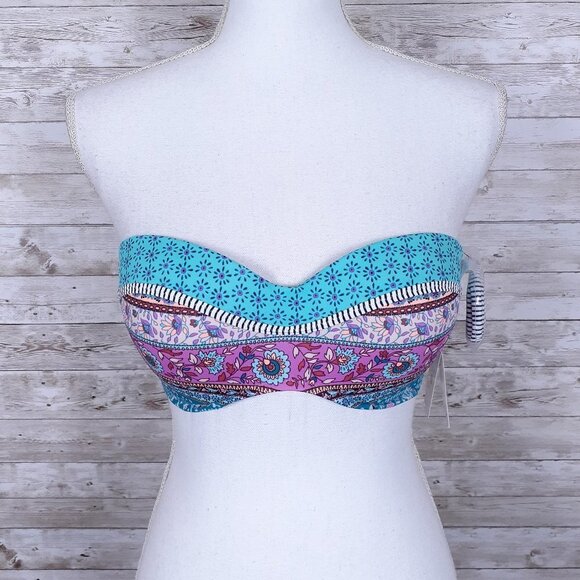 Shade & Shore Other - Shade & Shore Bikini Top 32D Swim Suit Underwire Straps Inc 81